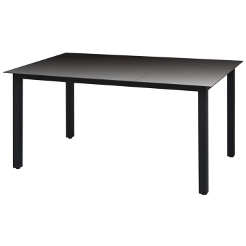 Set mobilier de grădină cu perne, 5 piese, gri, poliratan - Img 7