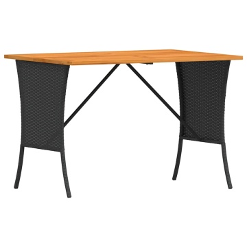 Set mobilier de grădină cu perne, 5 piese, negru, poliratan - Img 8