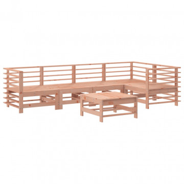 Set mobilier de grădină cu perne, 6 piese, lemn masiv Douglas - Img 3