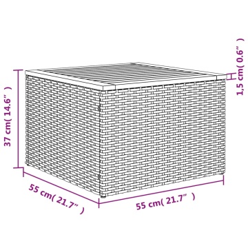 Set mobilier de grădină cu perne, 8 piese, negru, poliratan - Img 5