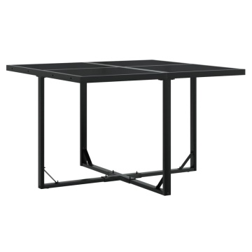 Set mobilier de grădină cu perne, 9 piese, negru, poliratan - Img 3