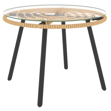 Set mobilier de grădină cu perne gri închis, 3 piese, poliratan - Img 7