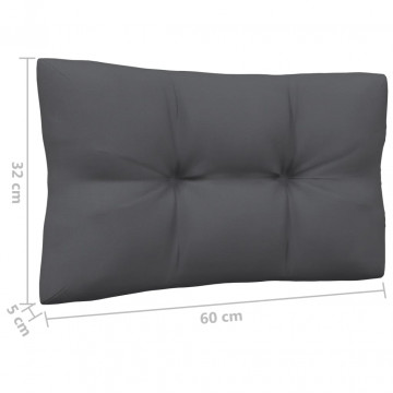 Set mobilier grădină cu perne, 4 piese, lemn masiv de pin - Img 7