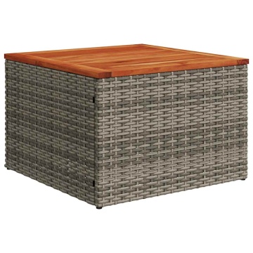 Set mobilier grădină cu perne, 6 piese, gri, poliratan - Img 5