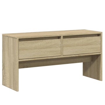 Set mobilier pentru hol, 4 piese, stejar sonoma, lemn prelucrat - Img 6