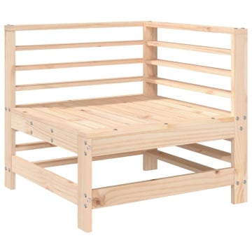 Set mobilier relexare de grădină, 6 piese, lemn masiv de pin - Img 3