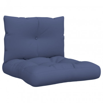 Set pernă de paleți, bleumarin, 60x38x13 cm, material textil - Img 2