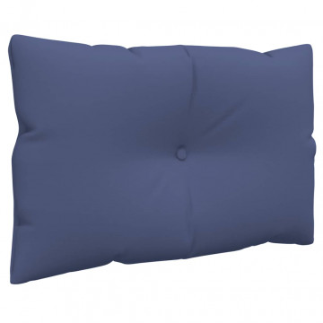 Set pernă de paleți, bleumarin, 60x38x13 cm, material textil - Img 8