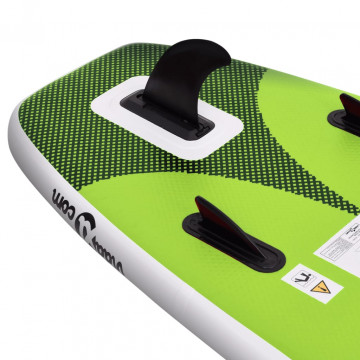 Set placă paddleboarding gonflabilă, verde, 300x76x10 cm - Img 5