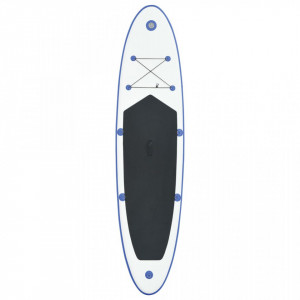 Set placă stand up paddle SUP surf gonflabilă, albastru și alb - Img 3