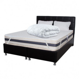 Set Saltea Superortopedica Lux ROMA 160x200x23 plus 2 perne 50x70 plus Husa hipoalergenica plus Pilota microfibra vara 180x200 - Img 1