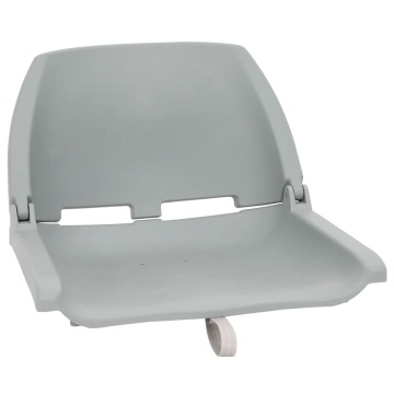 Set scaun pliabil, 2 piese, fără pernă, gri, 48x51x41 cm - Img 2