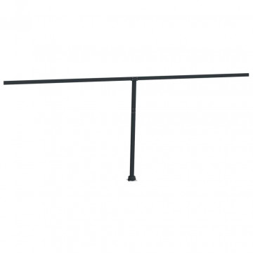 Set stâlp pentru copertină, antracit, 600x245 cm, fier - Img 8