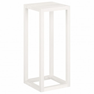 Set suport de plante, 3 piese, alb, lemn masiv de pin - Img 7