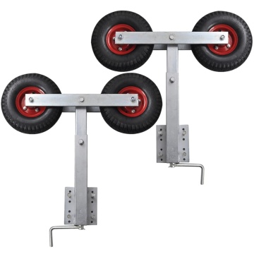 Set suport remorcă pentru barcă cu roți duble 2 buc. 59 - 84 cm - Img 1