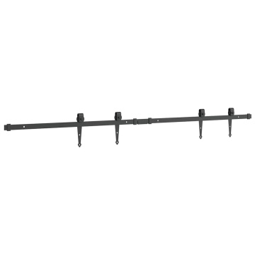 Set uși glisante pentru dulap 152 cm oțel carbon - Img 6