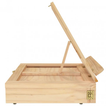 Șevalet de masă cu sertar, 33,5x25,5x7 cm, lemn masiv de pin - Img 8