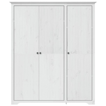 Șifonier BODO, alb, 146x53,5x173 cm, lemn masiv de pin - Img 3