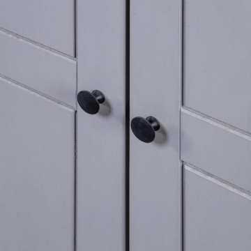 Șifonier cu 3 uși, gri, 118 x 50 x 171,5 cm, pin gama Panama - Img 5
