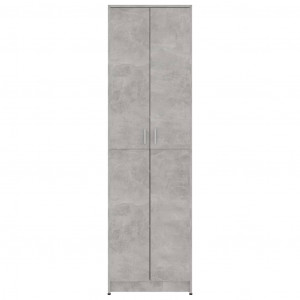 Șifonier de hol, gri beton, 55x25x189 cm, PAL - Img 6