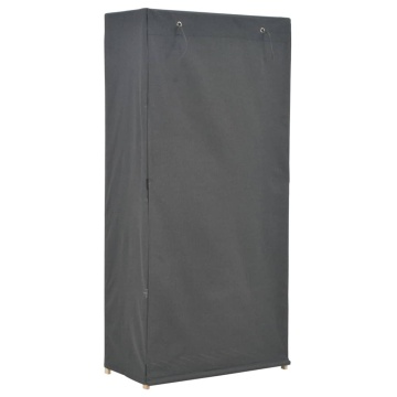 Șifonier, gri, 79 x 40 x 170 cm, material textil - Img 3