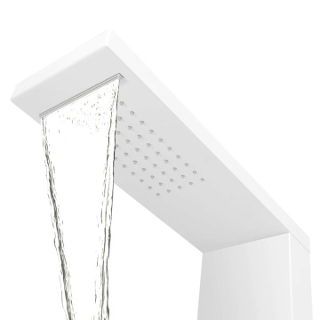 Sistem panel de duș din aluminiu, alb mat - Img 8