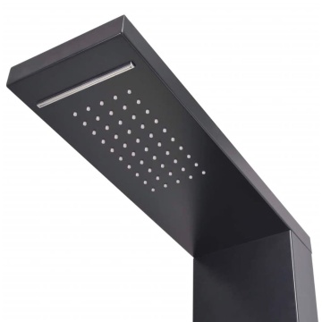 Sistem panel de duș din aluminiu, negru mat - Img 4