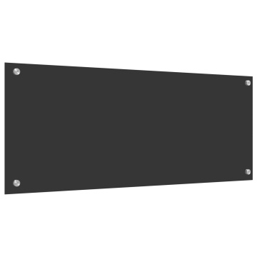 Spate de bucătărie Gri închis 100x40x0,6 cm din Sticlă securizată - Img 4