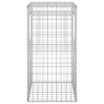 Stâlp coș gabion, 50x50x100 cm, fier - Img 4
