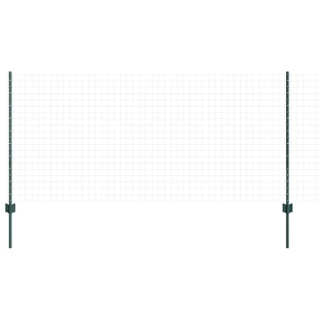 Stâlpi de împrejmuire 44 pcs U-Channel Verzi 140 cm Oțel - Img 3