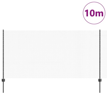 Ștâlpi gard 10 buc U-Channel Gri 120 cm Oțel, Gard hexagonal Gri 1,2x10 m Oțel - Img 3