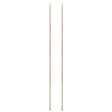 Stâlpi pentru parasolar, 2 buc., 250 cm, oțel zincat - Img 3