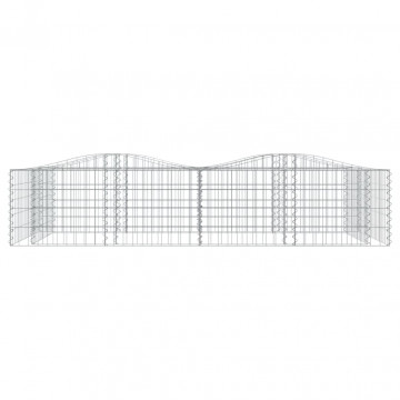Strat înălțat cu gabion arcuit, 200x100x50 cm, fier galvanizat - Img 3