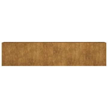 Strat înălțat de grădină, 360x40x80 cm, oțel corten - Img 4