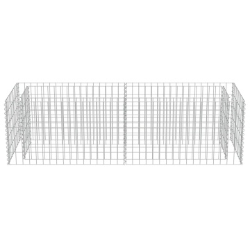 Strat înălțat gabion, 180 x 50 x 50 cm, oțel galvanizat - Img 8