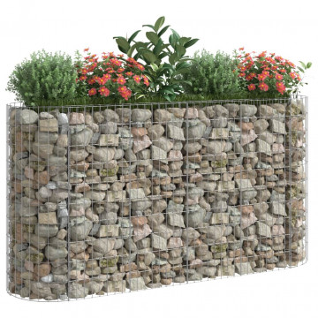 Strat înălțat gabion, 190x50x100 cm, fier galvanizat - Img 6