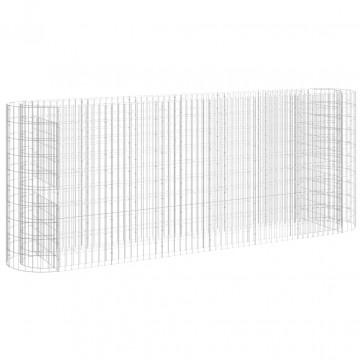 Strat înălțat gabion, 260x50x100 cm, fier galvanizat - Img 2
