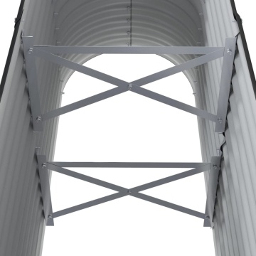 Strat înălțat grădină 114x40x68 cm oțel vopsit electrostatic - Img 6