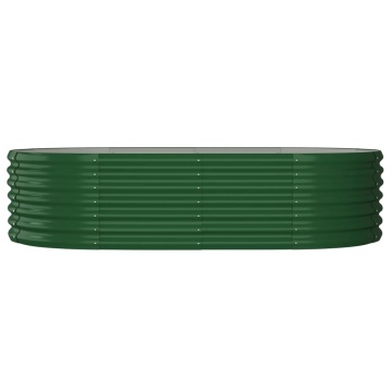 Strat înălțat grădină 152x80x36 cm oțel vopsit electrostatic - Img 3