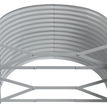 Strat înălțat grădină 249x100x68 cm oțel vopsit electrostatic - Img 6
