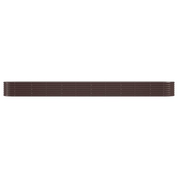 Strat înălțat grădină 440x80x36 cm oțel vopsit electrostatic - Img 3