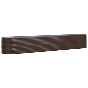 Strat înălțat grădină 440x80x68 cm oțel vopsit electrostatic - Img 2