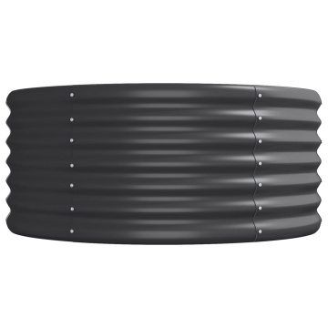 Strat înălțat grădină 512x80x36 cm oțel vopsit electrostatic - Img 4