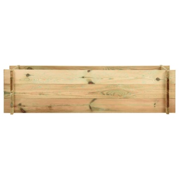 Strat înălțat legume grădină, 120 cm, lemn de pin tratat - Img 2