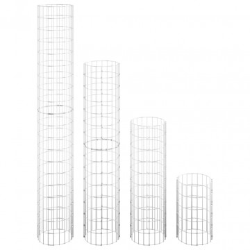 Straturi înălțate gabion 4 buc. Ø30x50/100/150/200 cm circulare - Img 3