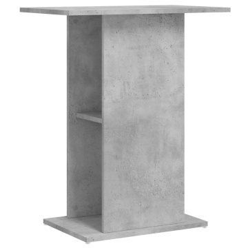 Suport acvariu, gri beton, 60,5x36x72,5 cm, lemn prelucrat - Img 2