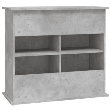 Suport acvariu, gri beton, 81x36x73 cm, lemn prelucrat - Img 7