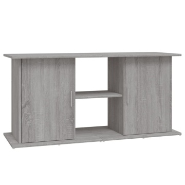 Suport acvariu, gri sonoma, 121x41x58 cm, lemn prelucrat - Img 2