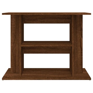 Suport acvariu, stejar maro, 80x35x60 cm, lemn prelucrat - Img 4