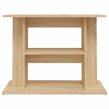 Suport acvariu, stejar sonoma, 80 x 35 x 60 cm, lemn prelucrat - Img 4